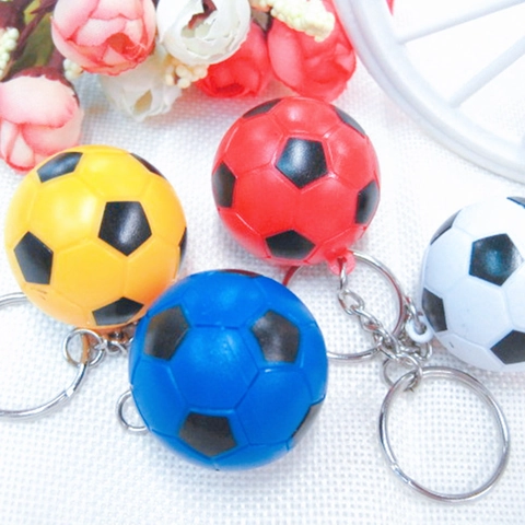 Mini Portachiavi Palla Sportiva Simulazione Calcio Baseball Golf Tennis Birillo ABS Metallo Anello Chiave Ciondolo Borsa Regalo