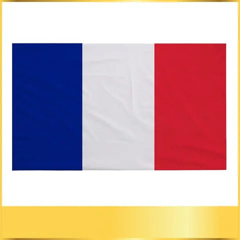 Bandera Nacional Francia Poliéster Tricolor Rayas Decoración Hogar Eventos Deportivos Ojales Reforzado Doble Costura Estandarte