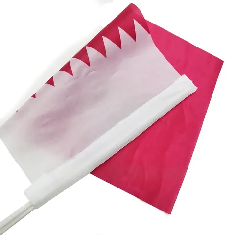 Drapeau Voiture Qatar Polyester Clip Fenêtre Plastique Décoration Automobile Événement Sportif Fans Football Célébration
