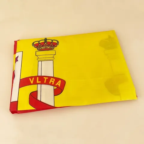 Spain Flag Spanish National Banner Polyester Durable Vibrant Colors Hanging Grommets World Cup Festival Outdoor Decor Scarf