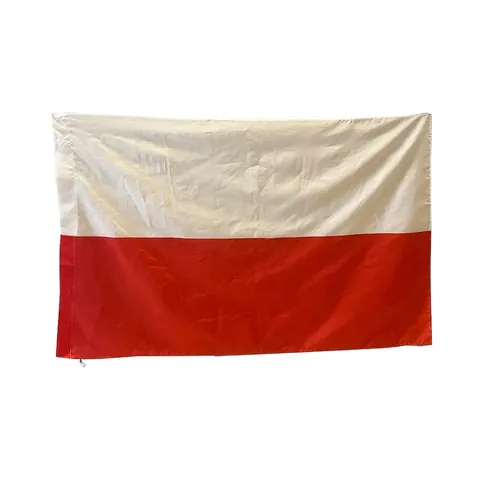 Εθνική Σημαία Της Πολωνίας Με Εθνόσημο Polska Λευκό Και Κόκκινο Πολυεστέρα Banner Για Αθλητικές Εκδηλώσεις Διακόσμηση