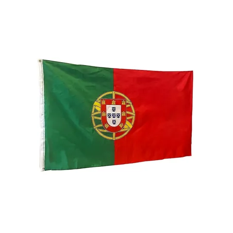 Portugiesische Nationalflagge Polyester Banner Für Weltmeisterschaft Europameisterschaft Outdoor Deko Grün Rot Mit Wappen