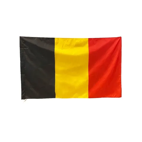 Bandera Nazionale Belgio 100% Poliestere Serigrafata Impermeabile Resistente Al Sole Celebrazione All'Aperto Banner Eventi