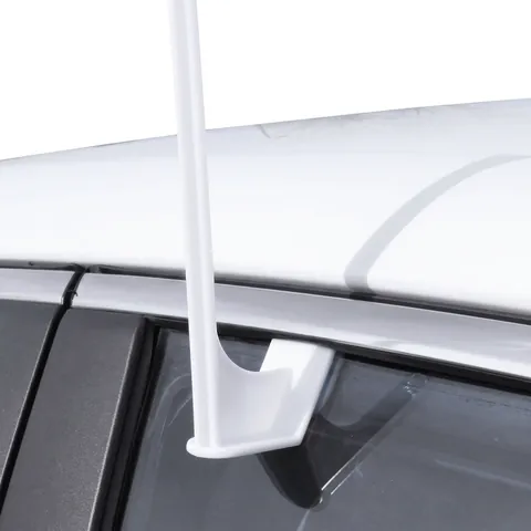 Denmark Car Flag Polyester National Banner With Plastic Window Clip Pole For Vehicle Souvenir Decoration