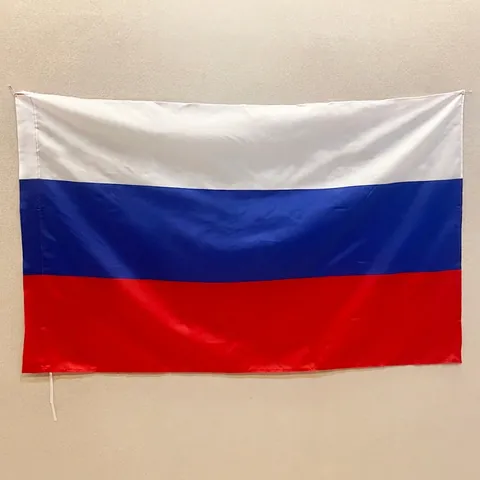 Russian National Flag Durable Polyester Banner Golden Double Headed Eagle Crest Vivid Colors Indoor Outdoor Decoration