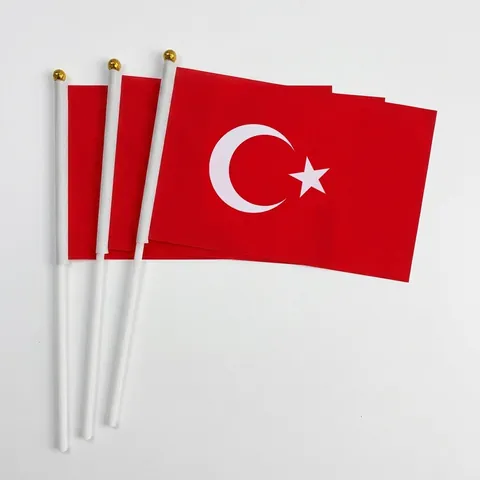 Bandiera Nazionale della Turchia Poliestere Stella Luna Bandiera Turca Decorazione Evento Sportivo Festival