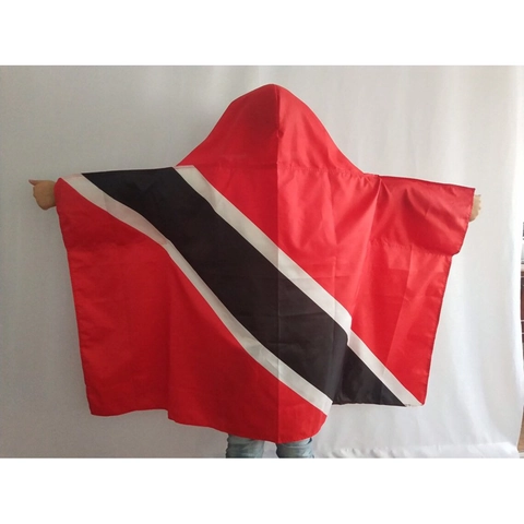 National Flag Cape Wearable Body Flag Polyester Hooded Poncho For World Cup Sports Events Fans Party Celebrations