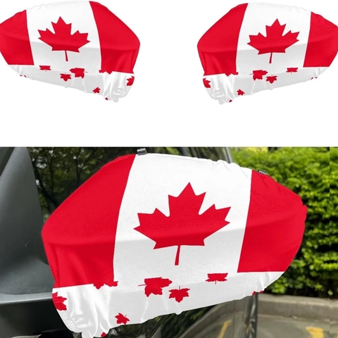 Canada Flag Fan Supplies Polyester Maple Leaf Banner Handheld Car Window Flags Headband Cape For Sports Events Party Decoration