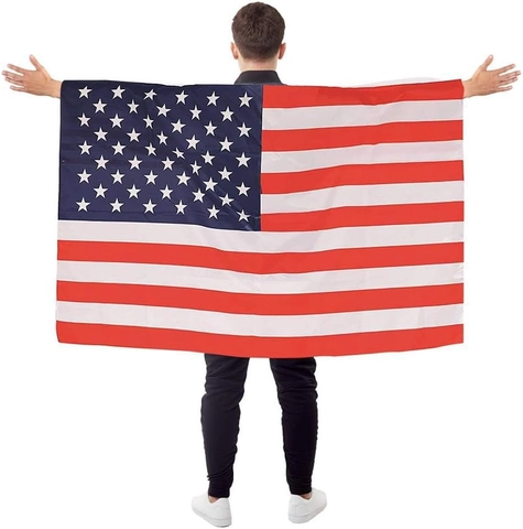 USA Stars And Stripes Vlag Decoratieve Banner Polyester Fan Cheer Rekwisieten Sportevenementen Carnaval Viering Patriotisch Accessoire