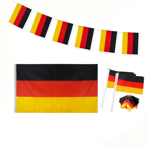 Germany National Flag Banner Polyester Outdoor Sports Cheering National Flag Decoration For Football Fans