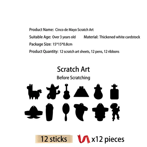 Set de Arte para Rascar de Arco Iris para Niños Papel de Dibujo Creativo DIY Kits de Manualidades