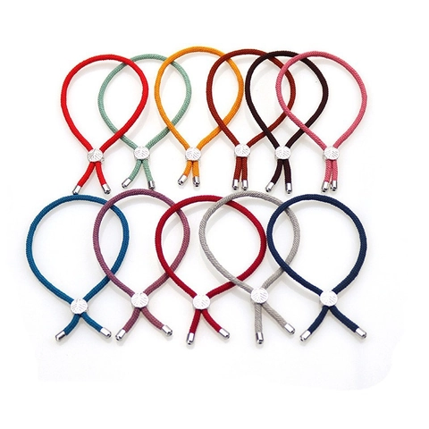 Verstellbares Geflochtenes Milan Kordel Armband Vergoldeter Messing Schiebeverschluss Minimalistischer Schmuck
