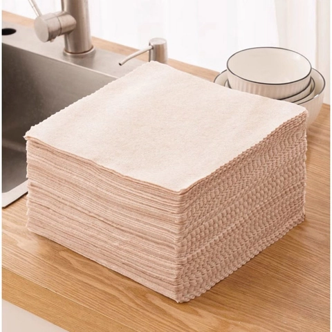 Paño De Limpieza De Cocina De Microfibra Absorbente De Aceite Toalla De Plato Reutilizable Borde Festoneado Lavar Platos Hogar Multiusos