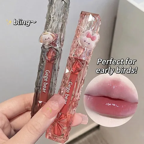Υδατώδες Mirror Lip Glaze Ενυδατικό Σωληνάριο Κοπής Διαμαντιού Lip Tint Μακράς Διαρκείας για Καθημερινό Μακιγιάζ Γυναικών