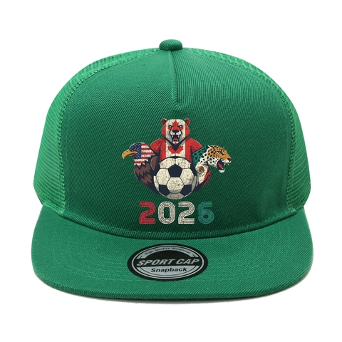 2026 Weltmeisterschaft Thema Trucker Hut Polyester Baumwolle Mesh Verstellbar Atmungsaktiv Flache Krempe Sport Snapback