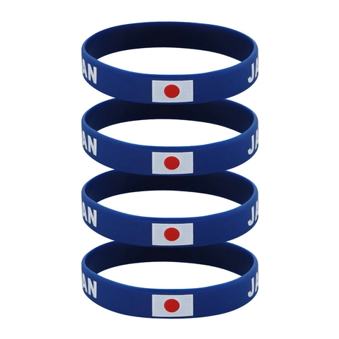 Bracciale Silicone Bandiera Giappone Polsino Sport Impermeabile Elastico Souvenir Tema Giappone Uomini Donne