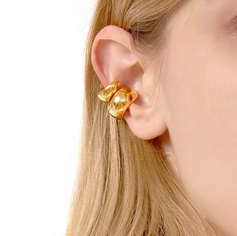 Orecchini A Cerchio Spessi Acciaio Inossidabile Impermeabile Ipoallergenico Gioielli Di Moda Per Donna