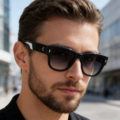 Gafas De Sol Cuadradas Protección UV400 Montura PC Metal Moda Retro Exterior Conducción Para Hombres Y Mujeres