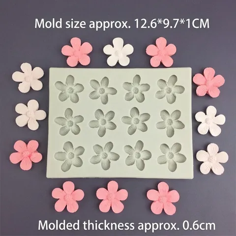 Flower Silicone Mold Multi Cavity Shape DIY Baking For Chocolate Fondant Cake Candle Soap Aromatherapy Resin Craft