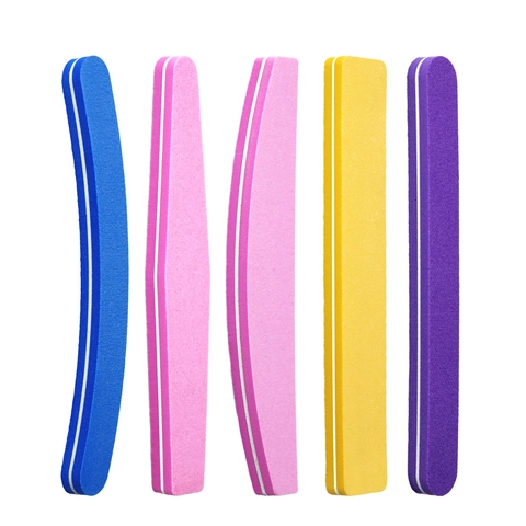 Professional Nail Files And Buffers Sponge Sandpaper Double Sided For Manicure Pedicure Shaping Polishing