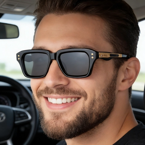 Classic Square Polarized Sunglasses PC Metal Frame TAC Lenses UV400 Fashion Retro Eyewear For Men And Women