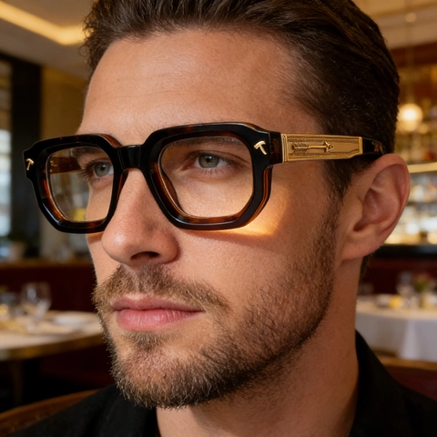 Retro Square Sunglasses With PC Frame And Metal Temples UV400 Protection Fashion Outdoor Eyewear For Men