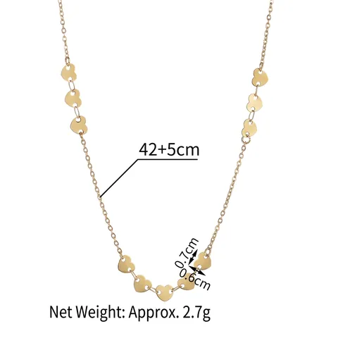 Minimalistische Edelstahl Herz Anhänger Halskette 14K Vergoldet Infinity Runde Scheibe Schlüsselbein Kette Schmuck
