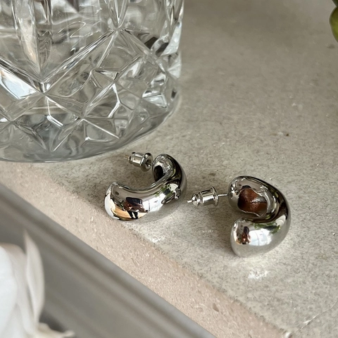 Minimalistisch 14K Verguld Messing Cashew Creolen Met 925 Sterling Zilver Stift Geometrische Sieraden Voor Vrouwen