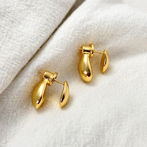 Pendientes De Gota De Agua Con Poste De Plata Esterlina 925 Joyas De Cobre Minimalistas Para Mujeres