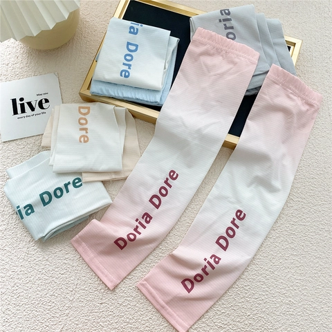 Sun Protection Sleeves Cooling Ice Satin Gradient Color Breathable High Elastic Arm Covers Summer Outdoor Driving Women