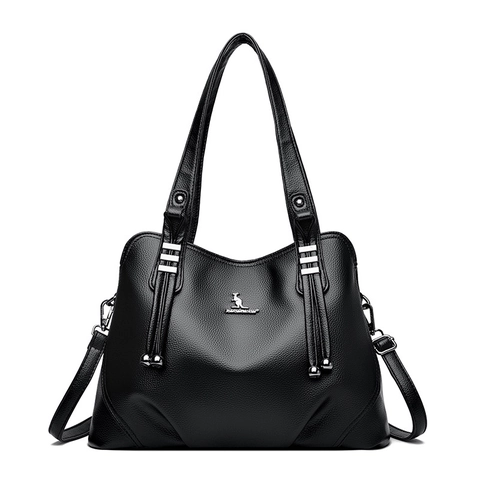 Women Handbags Elegant Litchi Pattern PU Leather Large Capacity Tote Bag Shoulder Crossbody Bag For Work Daily