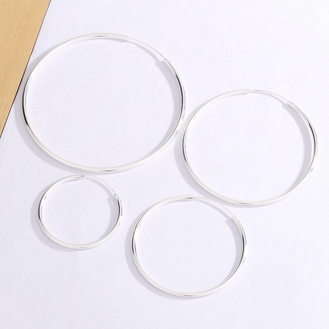 Kreolen Glattes Kupfer Hochglanzpoliert Minimalistisch Übergroßer Kreis Personalisierter Modeschmuck Für Frauen