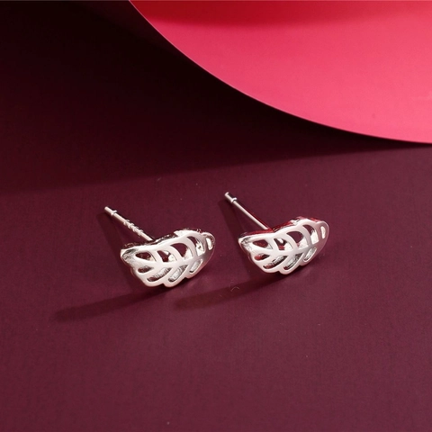Minimalist Stud Earrings Small Geometric Animal Cat Heart Dolphin Shape With 925 Sterling Silver Earring Post For Women