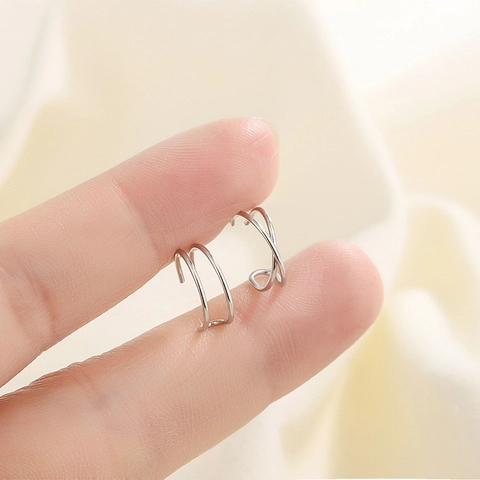 Minimalistische Geometrische U-Vormige Cross Ear Cuffs Non Piercing Clip-On Koperen Oorbellen Voor Dames Meisjes