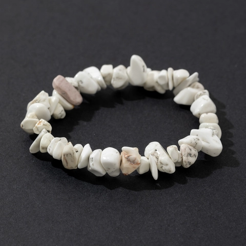 Natural Crystal Stone Gravel Bracelet Irregular Polished Rock Elastic String Hand String Bohemian Jewelry For Women Gift