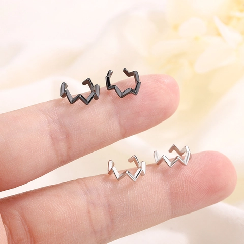 Minimalistische Golf Ear Cuffs Koper Zonder Piercing Geometrische Zigzag Oorbeen Clips Voor Dames Heren Sieraden
