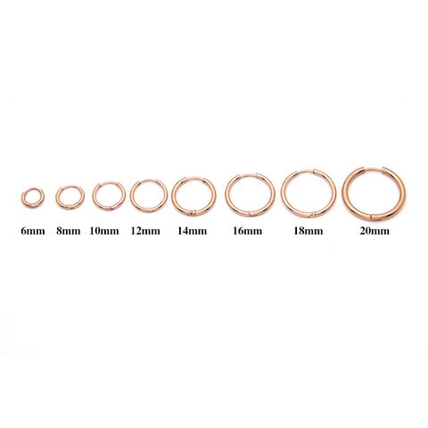 Orecchini A Cerchio Minimalisti In Acciaio Inossidabile Gioielli Da Piercing Geometrici Tondi Per Uomo E Donna