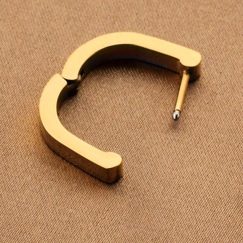 Pendientes De Aro En Forma De U De Acero Inoxidable Pulidos Minimalistas Geométricos Herradura Joyería Para Hombre Mujer