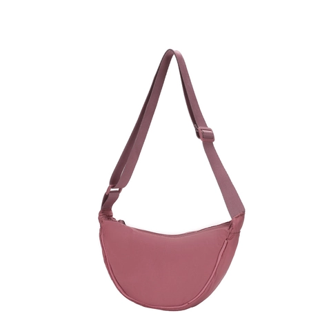 Borsa a Tracolla da Donna in Nylon a Mezzaluna Impermeabile Borsa Dumpling Con Tracolla Regolabile Borsa a Spalla Casual