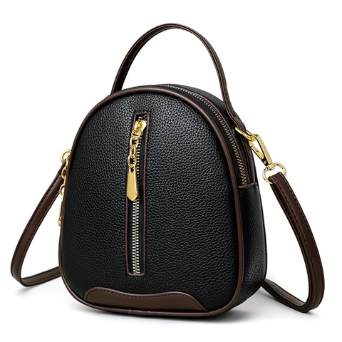 Borsa a Secchiello Moda Donna in Pelle PU Motivo Lychee Borsa a Tracolla Con Tracolla Regolabile Borsa Casual Quotidiana
