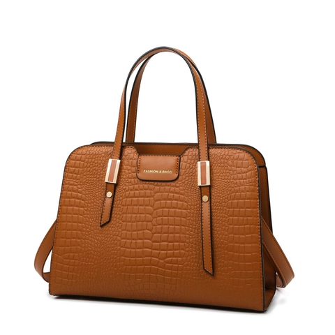 Large Capacity Women Handbag Crocodile Snake Pattern PU Leather Shoulder Crossbody Bag With Wallet And Card Holder