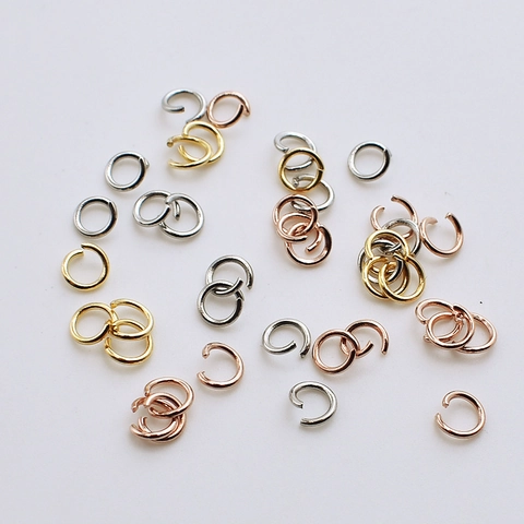 Open Jump Rings 304 Stainless Steel Assorted Colors Round Split Connectors For Necklace Jewelry Making DIY Crafts