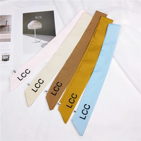 Sciarpa Stretta In Raso Da Donna Stampa Lettere Nastro Per Capelli Raso Sintetica Decorazione Per Collo E Borsa
