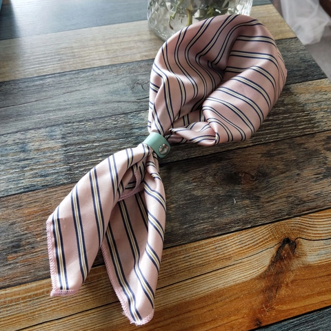 Printed Satin Square Scarf With Leather Buckle For Kids Women Cartoon Animal Geometric Pattern Small Neck Scarf Fashion Accessories