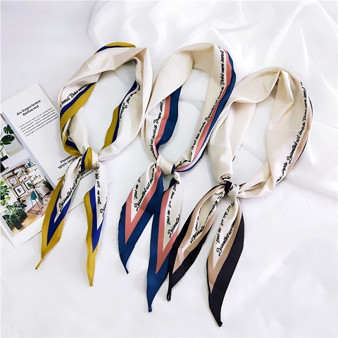 Sciarpa Di Raso Lunga E Stretta In Stile Francese Per Donna Elegante Fascia Per Capelli In Raso Twilly