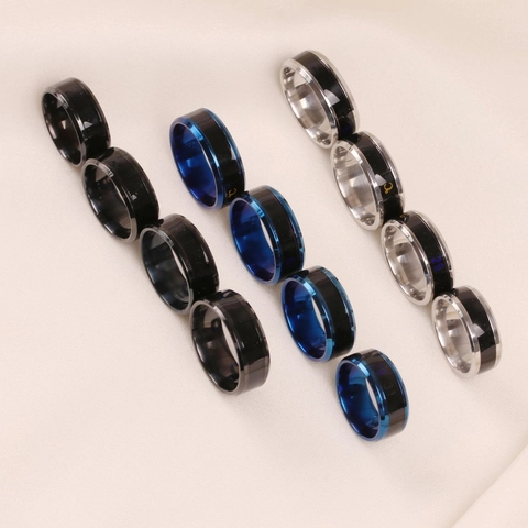 Anello Intelligente Sensore Temperatura Acciaio Inossidabile Umore Cambio Colore Gioielli Unisex