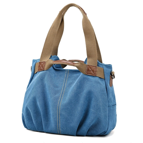 Damen Mode Leinwand Tote Bag Große Kapazität Handtasche Minimalistisch Kontrastnähte Umhängetasche Mit Verstellbarem Riemen Lässige Arbeit Reisetasche