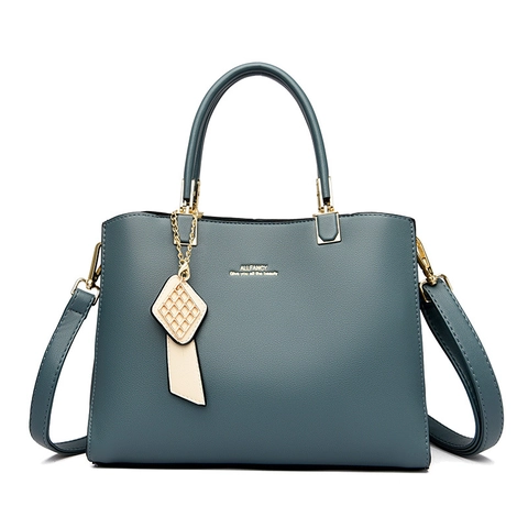 Damen Handtasche PU Leder Lychee Muster Henkeltasche Große Kapazität Schulter Umhängetasche Vintage Stil Damen Tote Bag