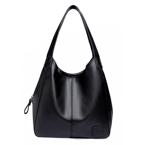 Bolso Tote De Gran Capacidad De Cuero PU Granulado Para Mujer Material Suave Simple Moderno Bolso De Hombro Diario