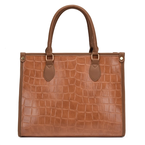 Women Crocodile Pattern PU Leather Tote Bag Crossbody Bag And Clutch Wallet Embossed Elegant Commute Fashion